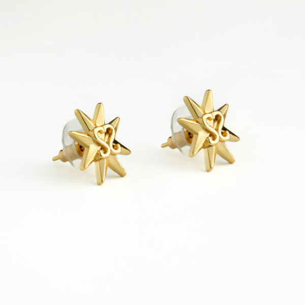 SS Maltese Cross Gold Studs - Image 2