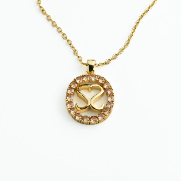 Maleth SS Gold Crystal Necklace - Image 2