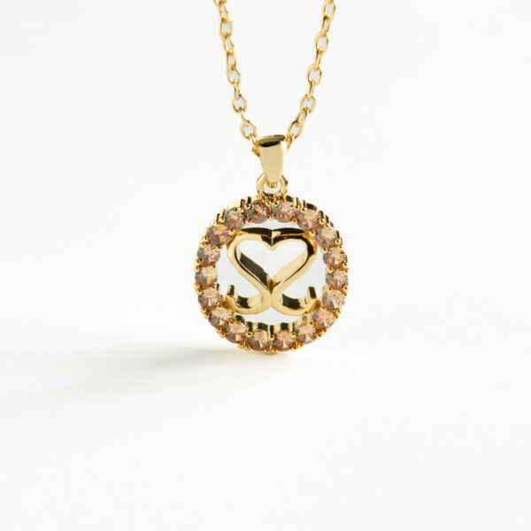 Maleth SS Gold Crystal Necklace