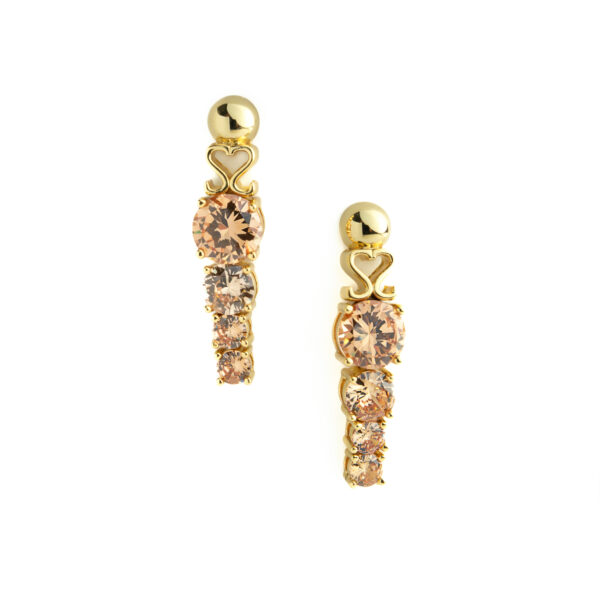 Maleth Golden Blush Cascade Earrings