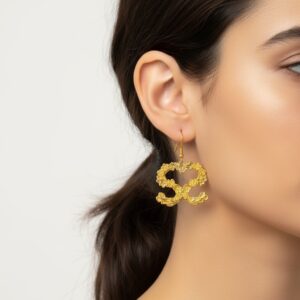 Alternative view of Large Floral Wreath Earrings