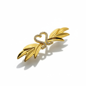 Cessani - Amara Heart Leaf Brooch
